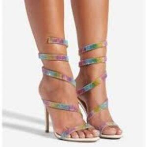 Ronja Strappy Heeled Sandal - Rainbow - Size 8